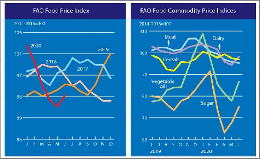 The FAO Food Price Index rebounds in June
