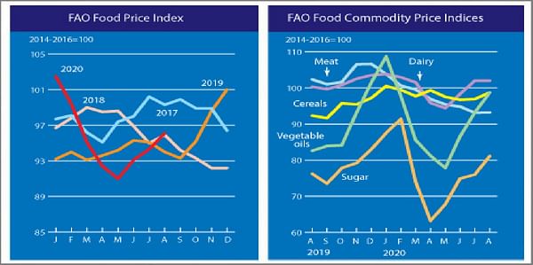 The FAO Food Price Index hits a six-month high
