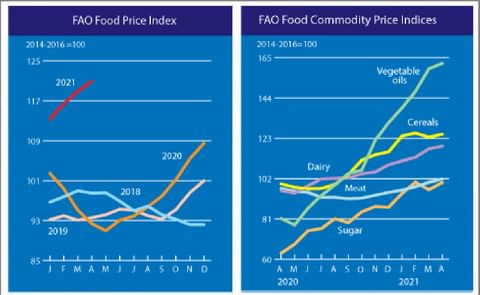 The FAO Food Price Index continues to rise unabated. The FAO Food Price Index continues to rise unabated.