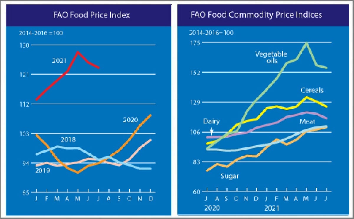 The FAO Food Price Index fell again in July The FAO Food Price Index fell again in July