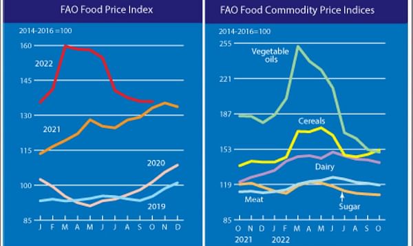 FAO Food Price Index virtually unchanged in October
