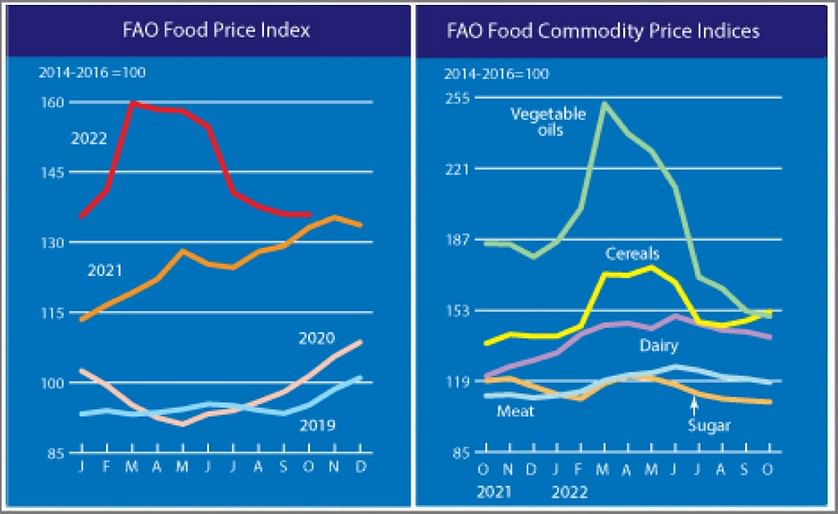 FAO Food Price Index virtually unchanged in October
