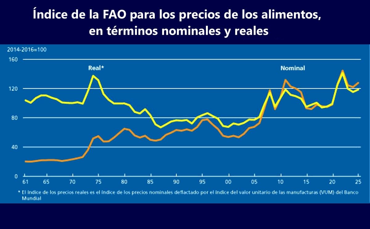 El índice de precios de los alimentos de la FAO sube en julio por el alza de los precios de la carne y los aceites vegetales El índice de precios de los alimentos de la FAO sube en julio por el alza de los precios de la carne y los aceites vegetales