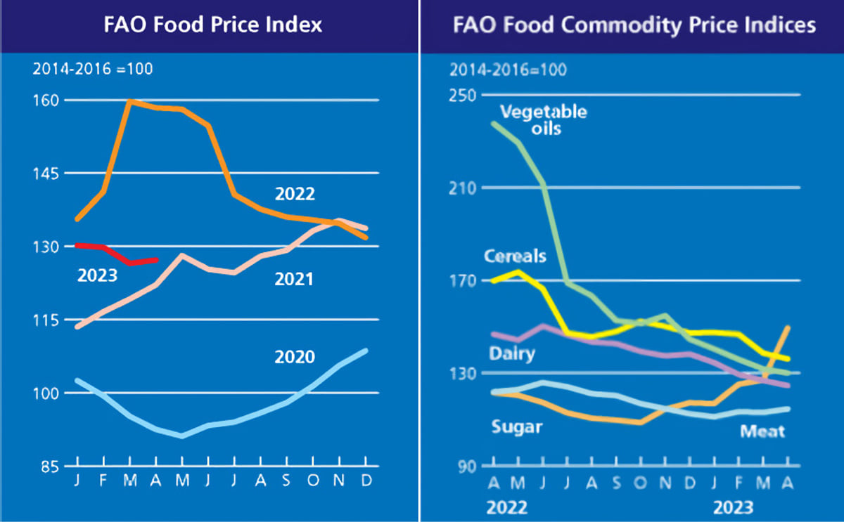 The FAO Food Price Index rebounded slightly in April 2023 The FAO Food Price Index rebounded slightly in April 2023
