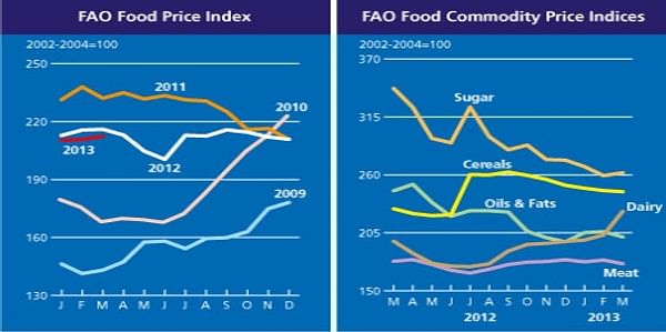  FAO World Food Price index March 2013