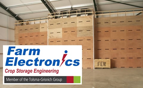Farm Electronics Limited, a UK based potato storage engineering specialist has become part of the Tolsma-Grisnich Group.
Shown is an example of a suction wall installation by Farm Electronics Ltd with superimposed the new logo of the Company. Farm Electronics Limited, a UK based potato storage engineering specialist has become part of the Tolsma-Grisnich Group.
Shown is an example of a suction wall installation by Farm Electronics Ltd with superimposed the new logo of the Company.