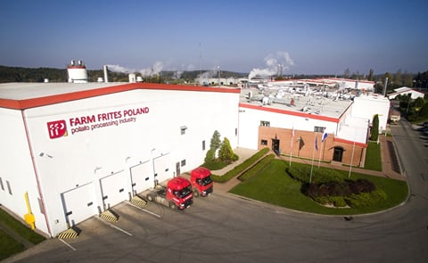 In October 1994, the first fries left the production line at the Farm Frites Poland SA factory in Lębork, Poland. In October 1994, the first fries left the production line at the Farm Frites Poland SA factory in Lębork, Poland.