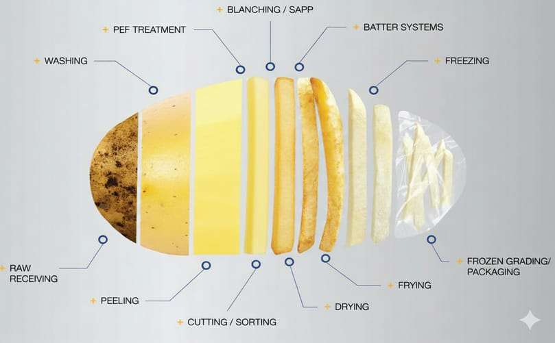 Farm to Freezer: How Frozen French Fries Are Made