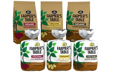 The Fresh Solutions Network's range of organic potatoes of the Side Delights Farmers Table line. The Fresh Solutions Network's range of organic potatoes of the Side Delights Farmers Table line.