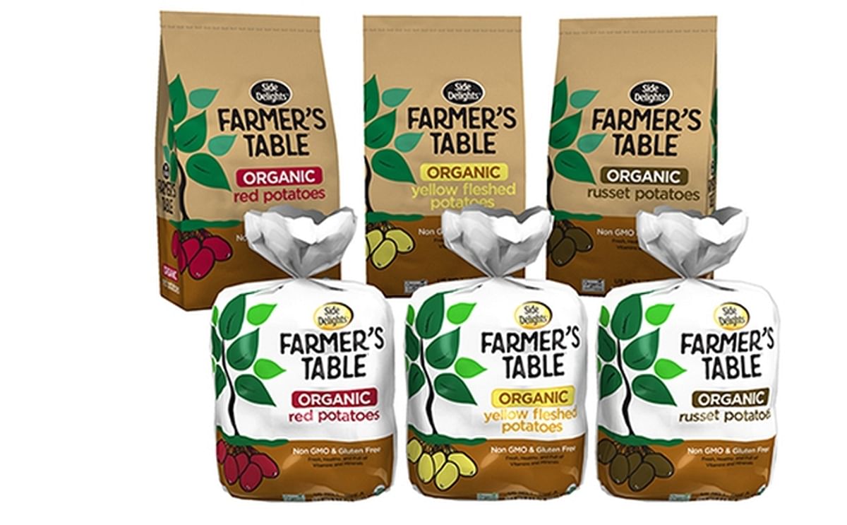 The Fresh Solutions Network's range of organic potatoes of the Side Delights Farmers Table line.