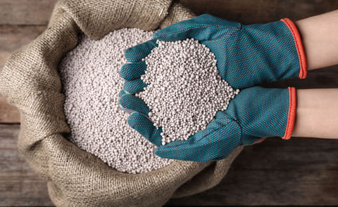 Fertilizer over bag Fertilizer over bag