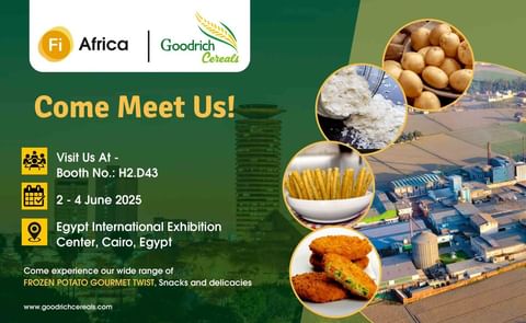 "Goodrich Cereals debuts its Frozen Potato Gourmet Twist at FI Africa 2025—flavored fries made for QSRs, foodservice, and retail. Find them at Booth H2.D43 in Cairo! "Goodrich Cereals debuts its Frozen Potato Gourmet Twist at FI Africa 2025—flavored fries made for QSRs, foodservice, and retail. Find them at Booth H2.D43 in Cairo!
