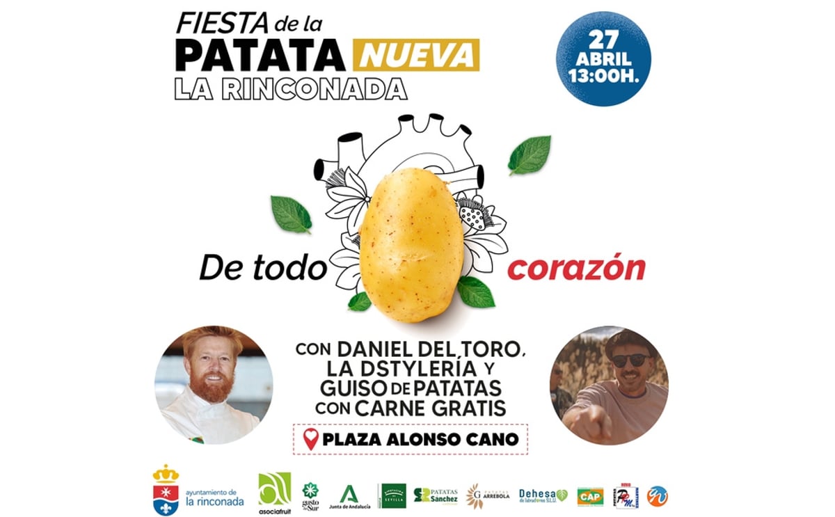 España: Fiesta de la Patata Nueva, 27 de abril en La Rinconada España: Fiesta de la Patata Nueva, 27 de abril en La Rinconada