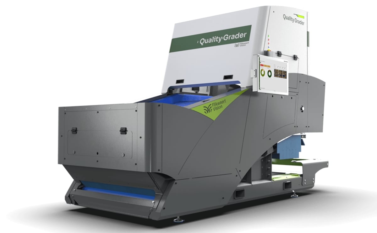 Flikweert Vision’s QualityGrader offers AI-powered potato and onion sorting at up to 30 tonnes per hour.
