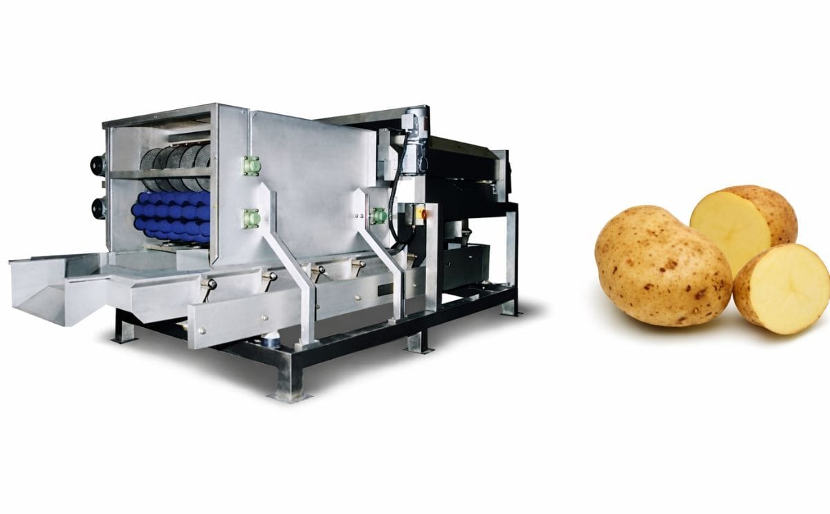 Flo-Mech Flo-Cut® Sizer-Halver is a Potato Grading System, with a Halving Section for Oversized Tubers