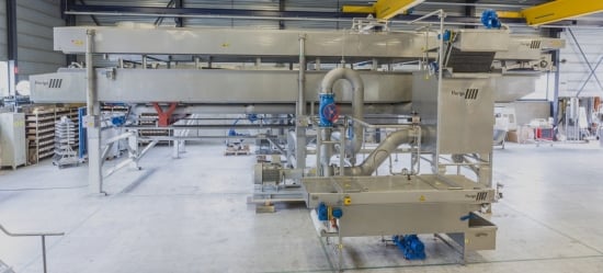 Florigo Fryer for French Fries (25 tons/hour) side view Florigo Fryer for French Fries (25 tons/hour) side view