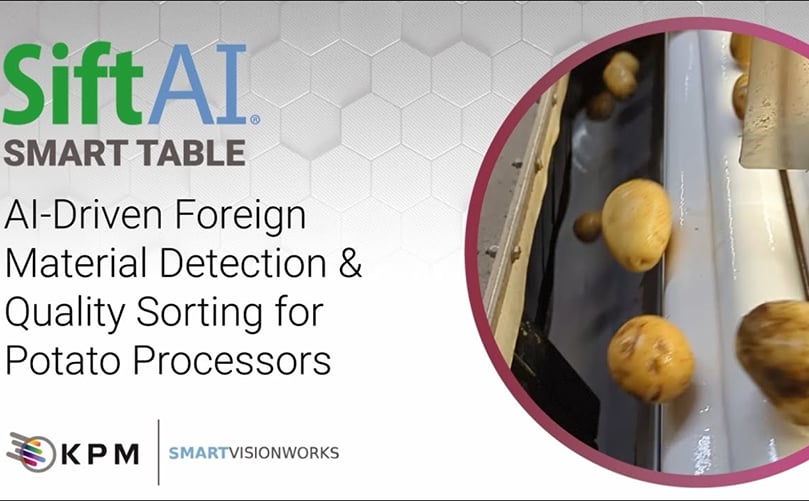 SiftAI Smart Table - AI-Driven Foreign Material Detection & Quality Sorting for Potato Packers and Processors
SiftAI Smart Table - AI-Driven Foreign Material Detection & Quality Sorting for Potato Processors