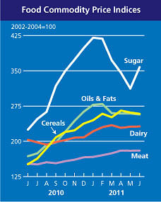 Food Commodity prices June 2011