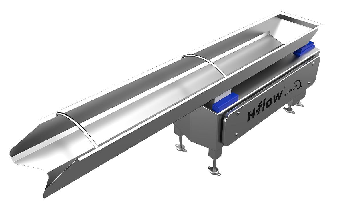 The FoodeQ H-Flow ensures a far more gentle horizontal handling and conveying than other vibratory technology, making it the ideal solution for sensitive products.