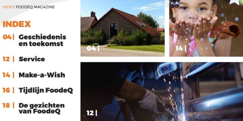 Read the FoodeQ jubileum Magazine online (In both Dutch and English). Read the FoodeQ jubileum Magazine online (In both Dutch and English).