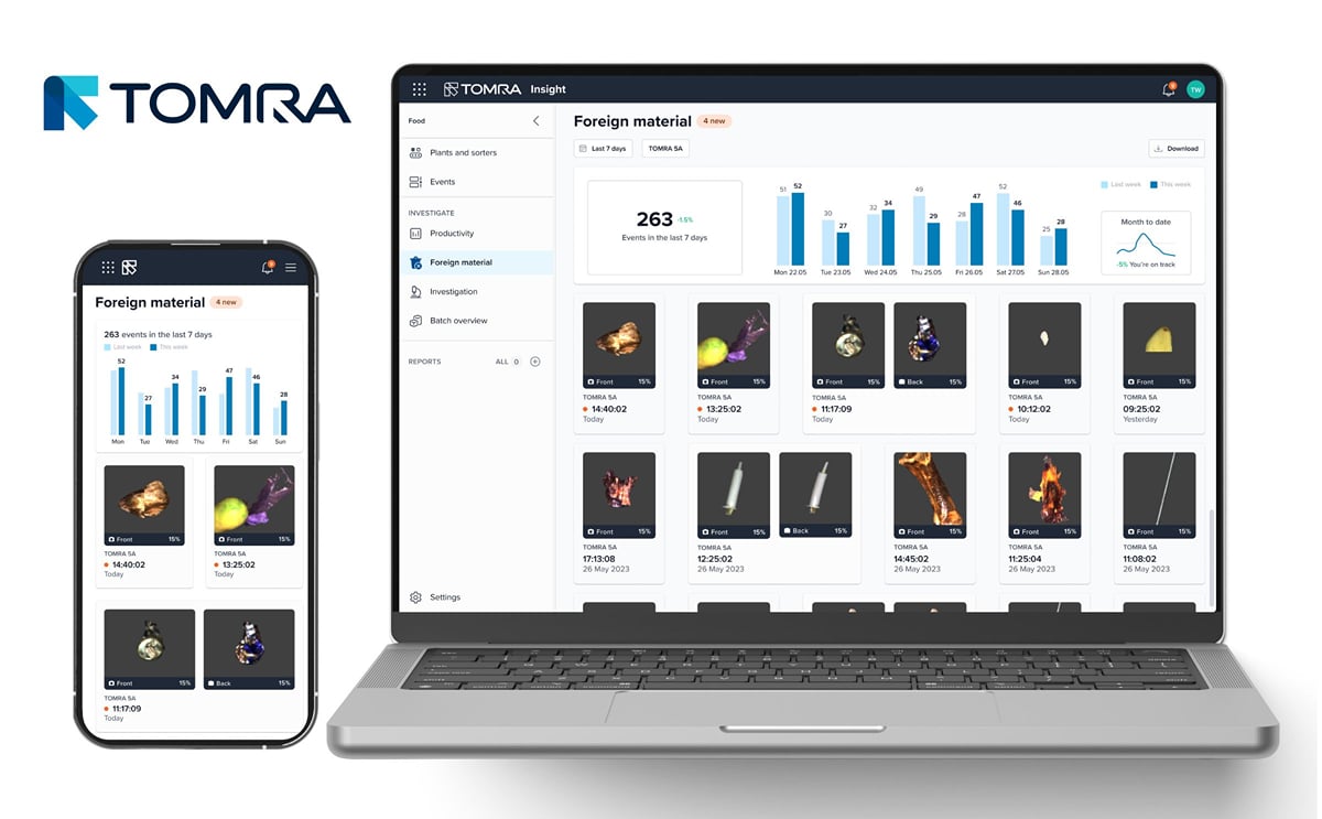 TOMRA Insight Foreign Materials Identification TOMRA Insight Foreign Materials Identification