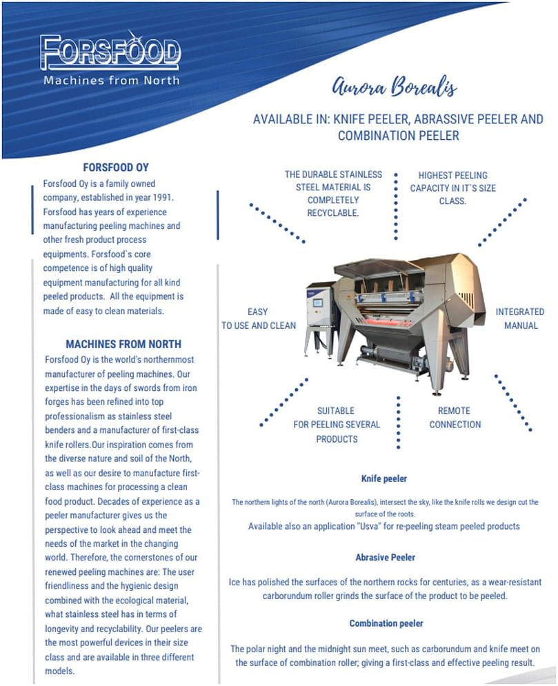 Forsfood Oy - Aurora Borealis Peelers (0025-2000XX) brochure