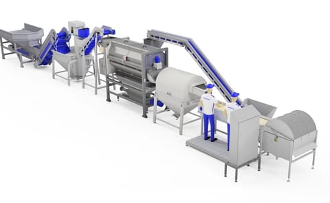 Forsfood Classic-1000 Peeling Line Forsfood Classic-1000 Peeling Line