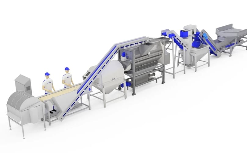 Forsfood Classic 5 peeling line Forsfood Classic 5 peeling line