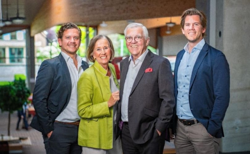 The fourth and fifth generation: Philipp, Christine, Franz and
Christoph Grimme. 