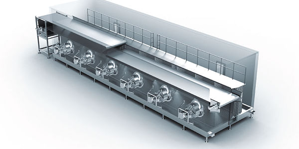 Schematic view of the FPS IQF Tunnel Freezer