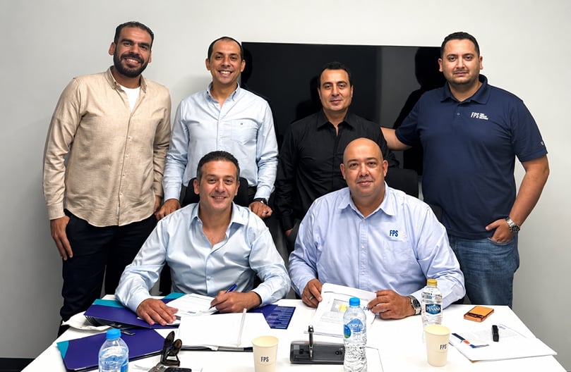 Representatives of FPS Food Process Solutions and MAF Gateways during the agreement signing for a new end-to-end frozen french fry processing project in Egypt.