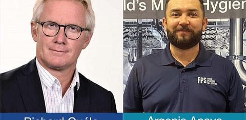FPS Food Process Solutions appointments: Richard Quélo, Sales Director, Europe and Argenis Anaya, Sales Manager, Latin America