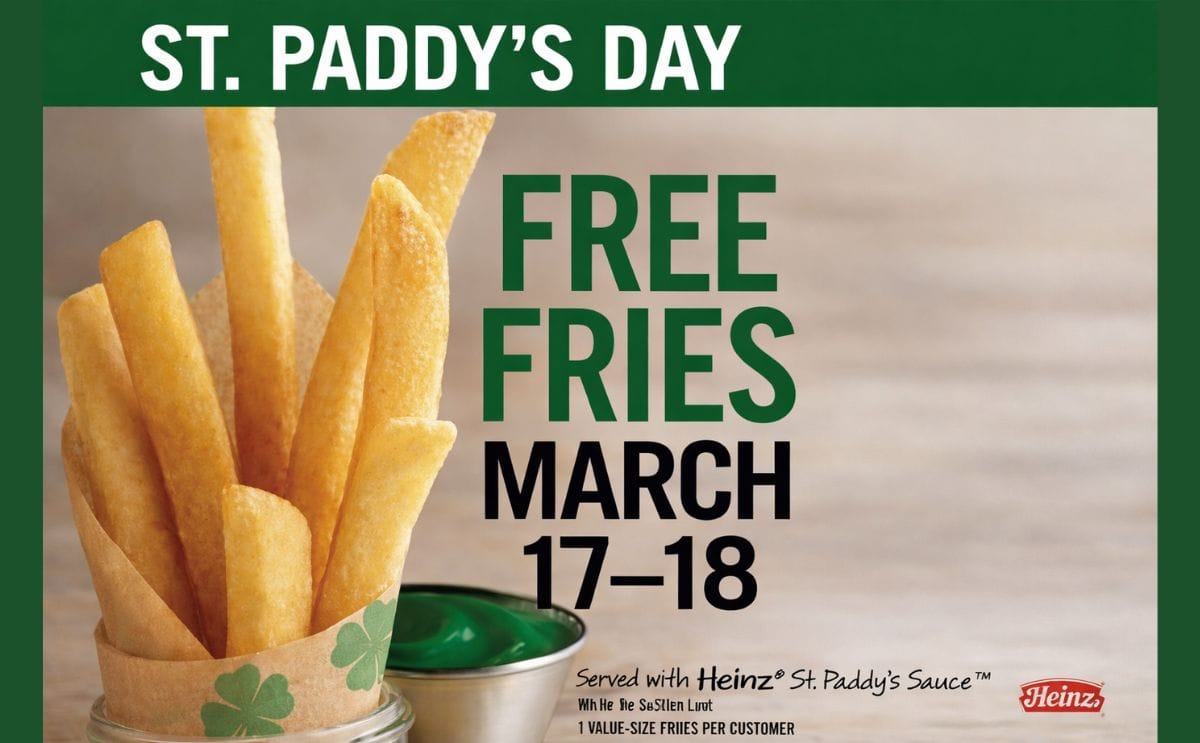 Try Burger King's new french fries free St Patrick's Day weekend
