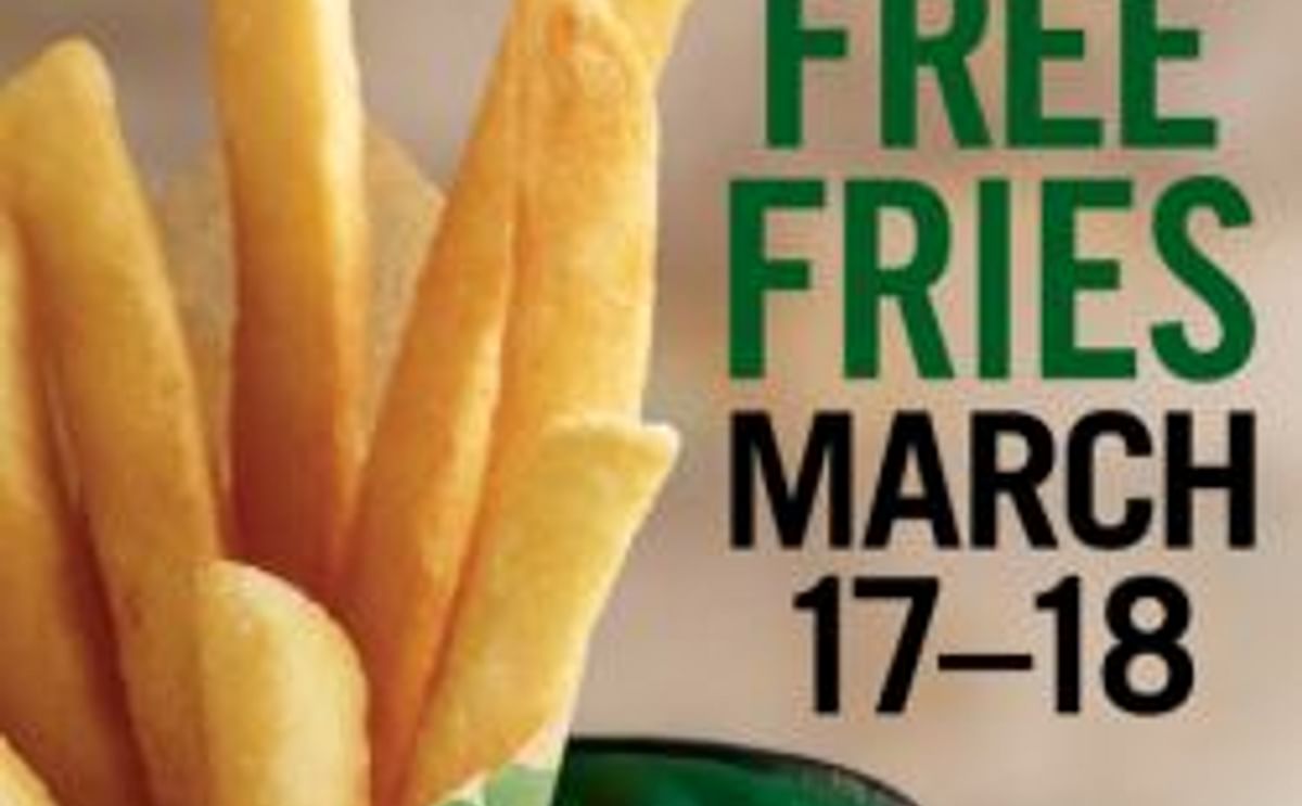Try Burger King's new french fries free St Patrick's Day weekend