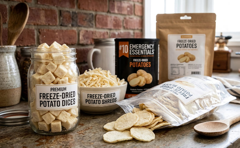 Ultra-Long Shelf Life of Freeze-Dried Potatoes: Stability Without Compromise