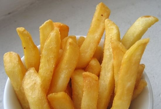 Cooking food such as French fries in hot fat or oil releases malodorous molecules that are extremely hard to remove or disperse