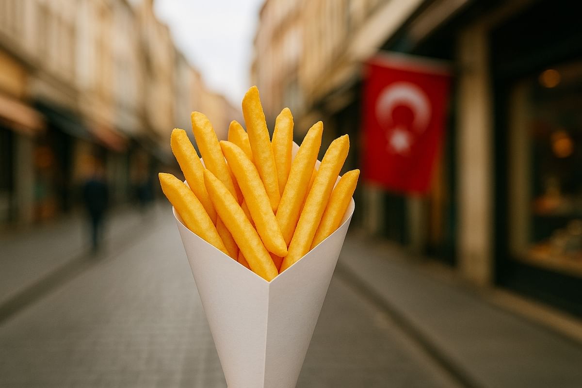 New trend in Turkey: French Fries in a cone