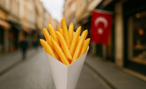 New trend in Turkey: French Fries in a cone New trend in Turkey: French Fries in a cone