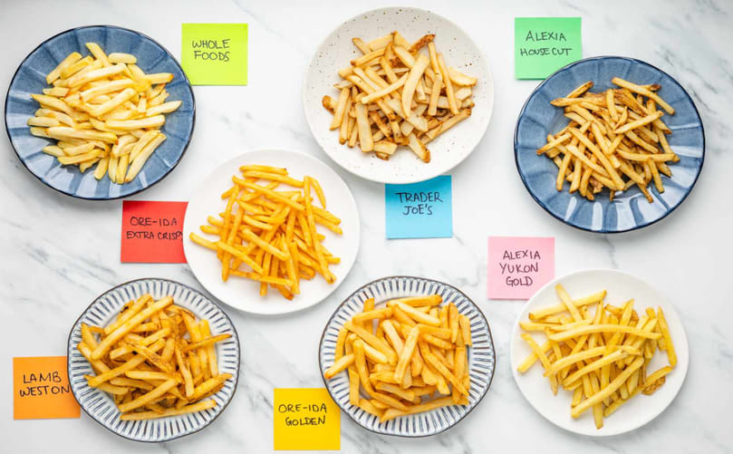 Frozen French Fries: A Spectrum of Shapes and Cuts