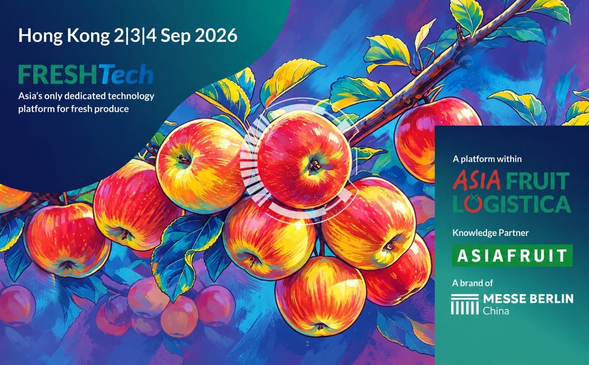 FRESHTech will debut at ASIA FRUIT LOGISTICA 2026 in Hong Kong, bringing together technology providers and fresh produce businesses to drive innovation across the supply chain.
