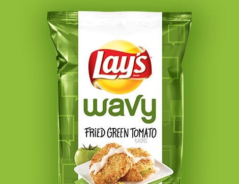 "Lay's Wavy Fried Green Tomato" from Gregory Pope(Charlotte, North Carolina.) "Lay's Wavy Fried Green Tomato" from Gregory Pope(Charlotte, North Carolina.)