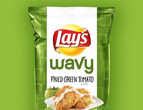 "Lay's Wavy Fried Green Tomato" from Gregory Pope(Charlotte, North Carolina.)