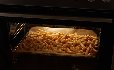 Despite commonly held misbeliefs about French fries and their role in heart-healthy lifestyles, the authors observed that a 330-calorie serving of baked French fries, when eaten as part of a typical American diet, had no adverse effect on blood pressure o Despite commonly held misbeliefs about French fries and their role in heart-healthy lifestyles, the authors observed that a 330-calorie serving of baked French fries, when eaten as part of a typical American diet, had no adverse effect on blood pressure o