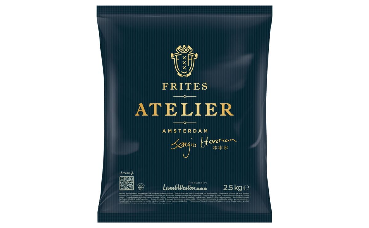 The Frites Atelier foodservice pack reflects the premium fries concept created through the collaboration between Lamb Weston and three Michelin star chef Sergio Herman.