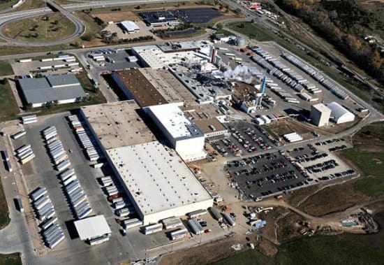 Aerial view of Frito Lay production facility in Topeka, Kansas Aerial view of Frito Lay production facility in Topeka, Kansas