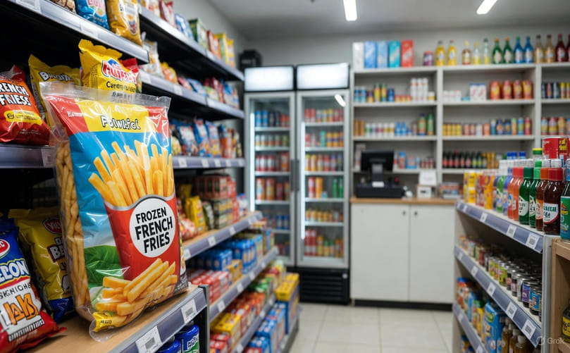 Frozen French Fries in Retail