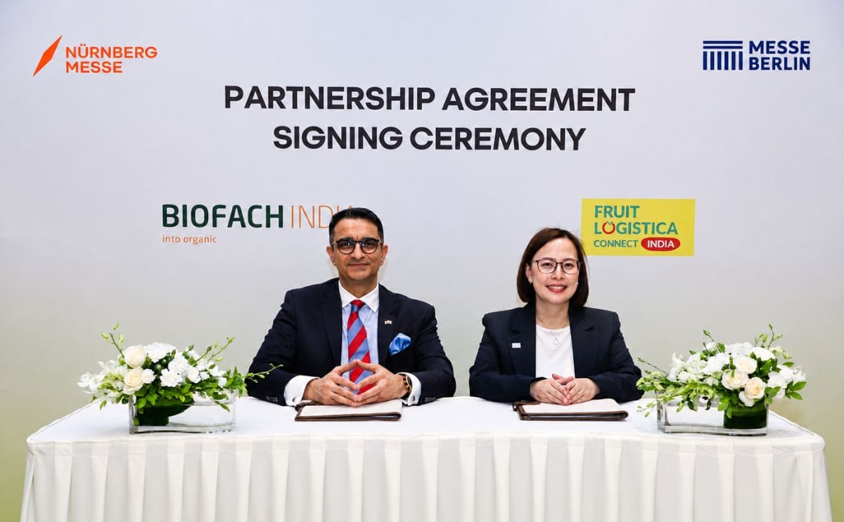 Satyendra Mehra, Group Director, Member of the Management Board, NürnbergMesse India, and Katrina Leung, Managing Director & Vice President Asia Pacific, Messe Berlin
