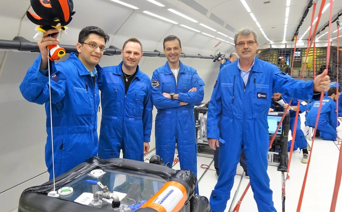 Flying frying in microgravity Flying frying in microgravity