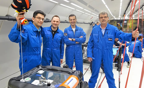 Flying frying in microgravity Flying frying in microgravity