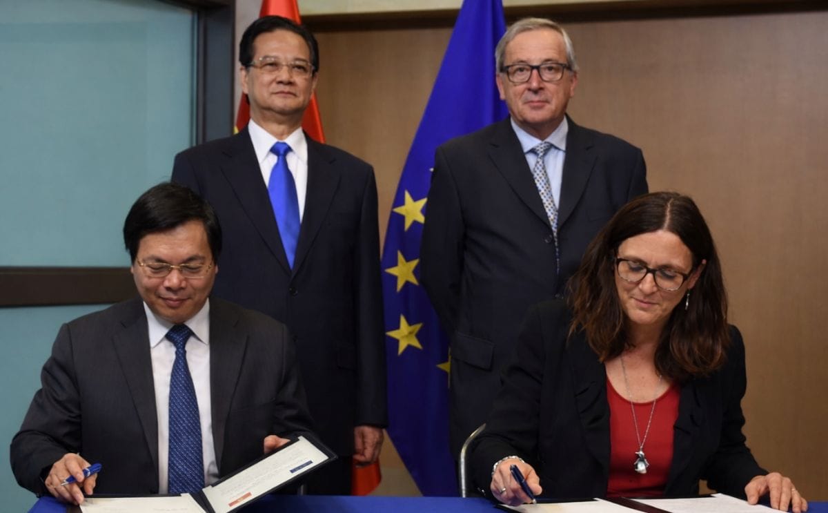The negotiation process of the Free Trade Agreement between the European Union and Vietnam was concluded in December 2015.